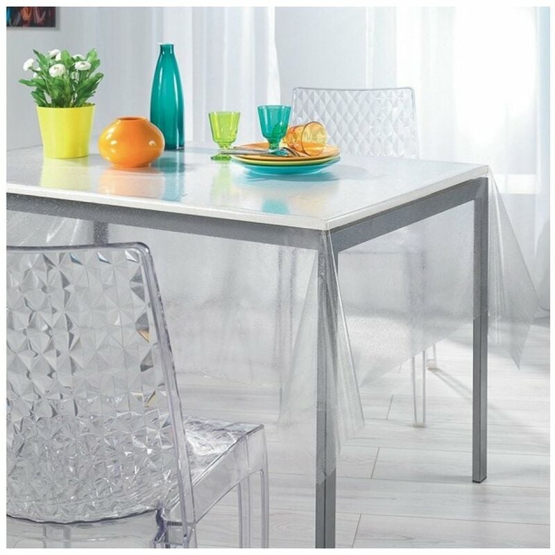 foto del prodotto tovagliato in pvc crystal trasparente 0,15 rotolo cm.140 h x 50 mt l 
