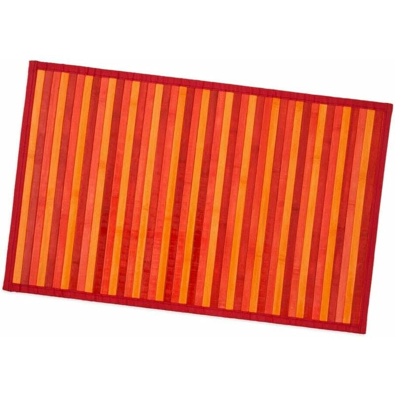 foto del prodotto tovaglietta americana bamboo 30x34 cm antimacchia colazione bamb legno color degrad rosso