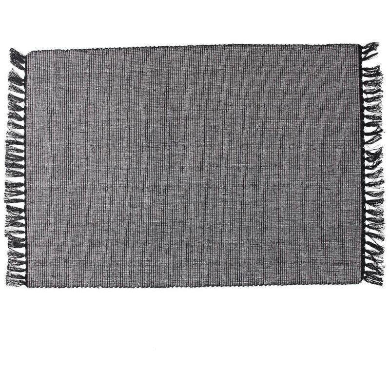 foto del prodotto tovaglietta rettangolare 35x50 cm in cotone riciclato nero linea basic