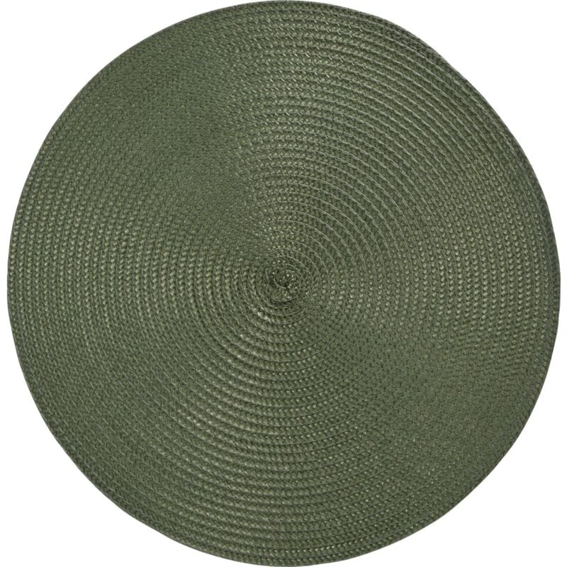 foto del prodotto tovagliette americane per colazione sottopiatto lavabile tondo 38 cm verde