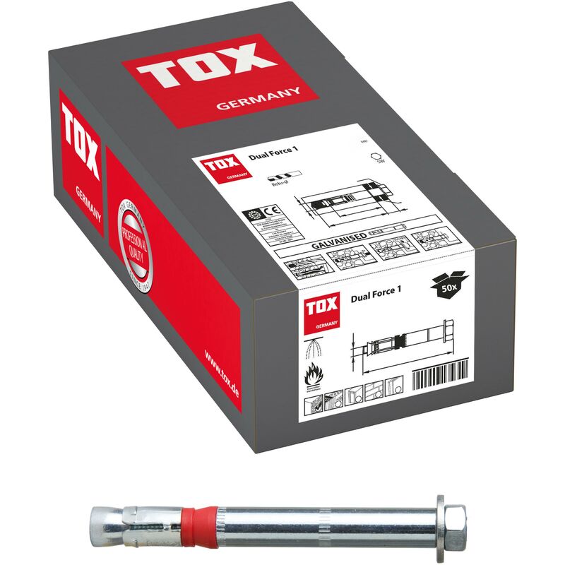 foto del prodotto tox ancora per carichi pesanti dual force 1 10x10mm