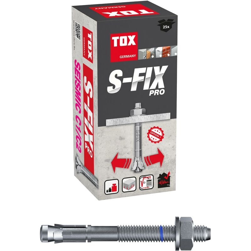foto del prodotto tox bullone ancoraggio s fix pro m12x120 24 mm