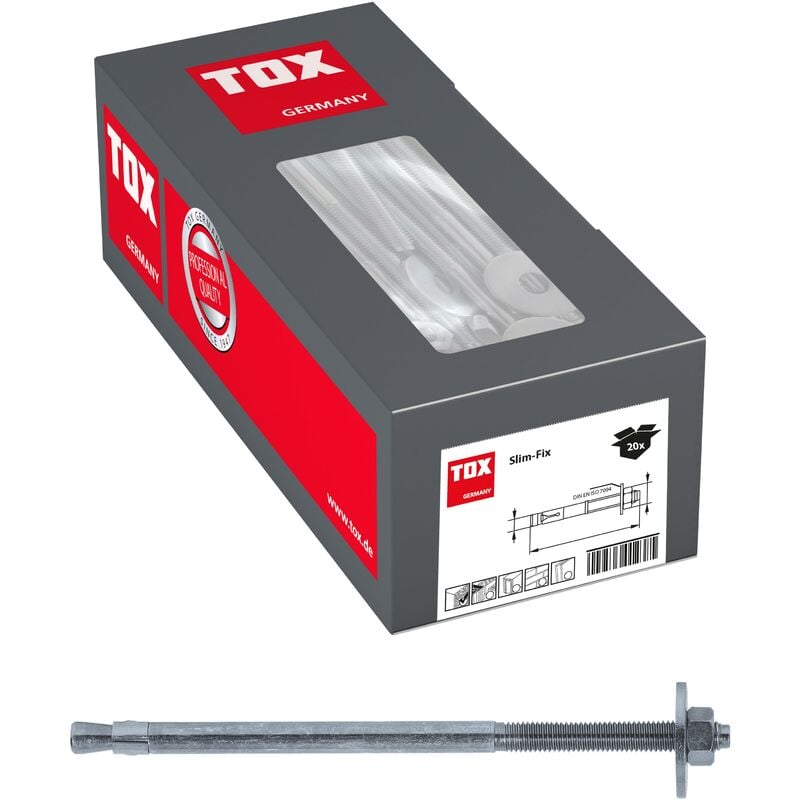 foto del prodotto tox bullone ancoraggio slim fix m12x255 161 176mm