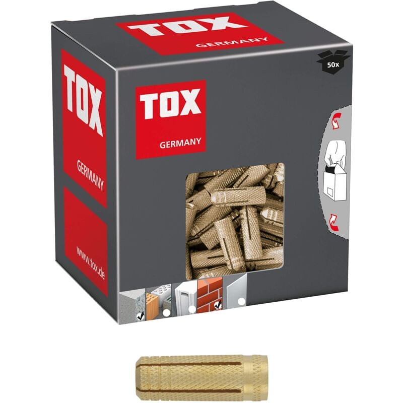 foto del prodotto tox tassello ad espansione in ottone metrix m10x32mm scatola piccola, 25 pz, 026100151