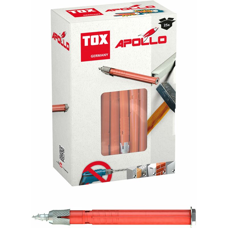 foto del prodotto tox tassello universale per telaio apollo kb 10x120mm, 25 pz, 049101541