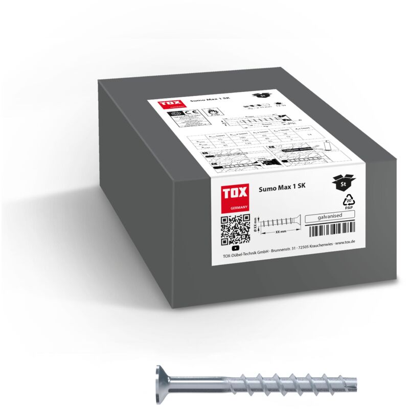 foto del prodotto tox vite di ancoraggio sumo max 1 10x90 sk 50 pz. 