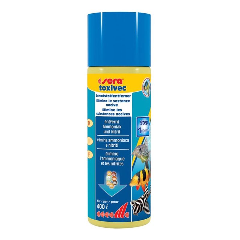 foto del prodotto toxivec elimina l ammoniaca in acqua dolce formato 100 ml sera