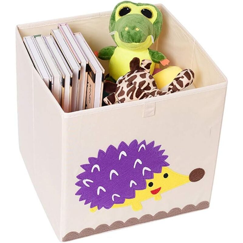 foto del prodotto toy storage box children s storage box foldable cube family,hedgehog