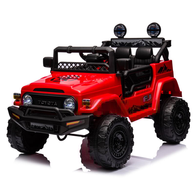 foto del prodotto toyota macchina elettrica per bambini 12v cruiser rossa