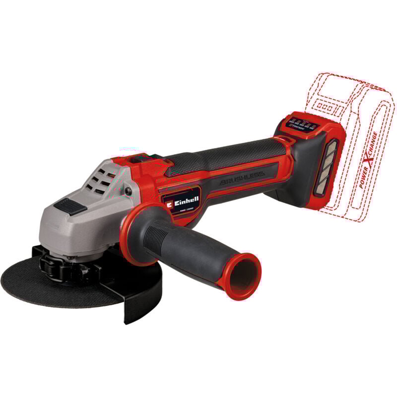 foto del prodotto tp-ag 18/125 ce q li - solo smerigliatrice angolare 125 mm brushless 18 v senza batteria - einhell