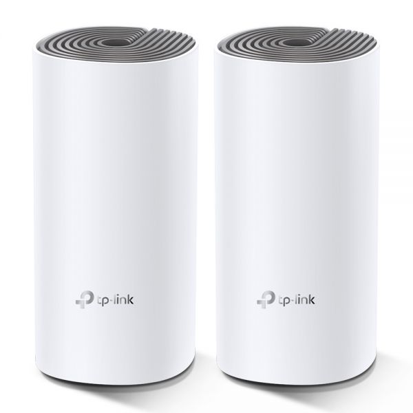 foto del prodotto tp link deco e4 2 pack dual band 2.4 ghz 5 ghz wi fi 5 802.11ac bianco, grigio interno