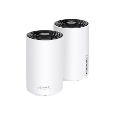 foto del prodotto tp link deco xe75 tri band 2,4 ghz 5 ghz 6 ghz wi fi 6e 802.11ax bianco 3 interno