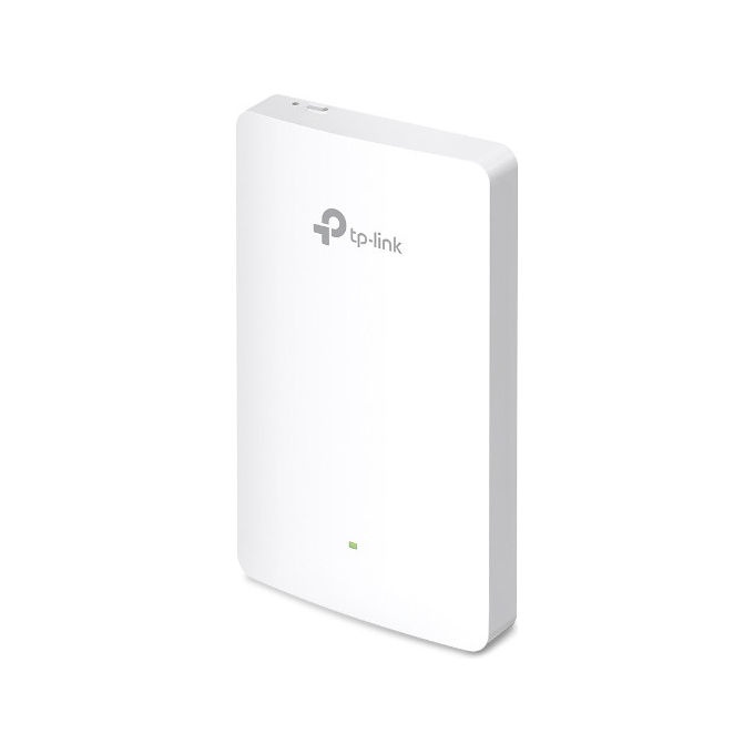foto del prodotto tp link eap615 wall access point wi fi 6 dual band 1774mbps poe da parete bianco