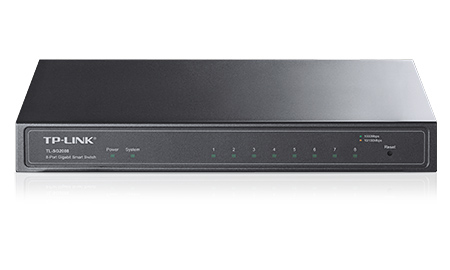 foto del prodotto tp link jetstream tl sg2008 switch di rete gestito l2 l2 gigabit ethernet 10 100 1000 nero