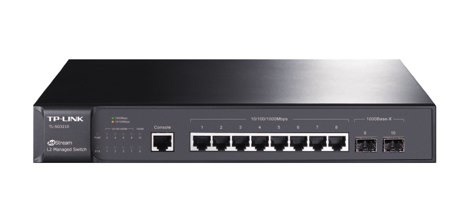 foto del prodotto tp link jetstream tl sg3210 switch di rete gestito l2 l3 gigabit ethernet 10 100 1000 1u nero