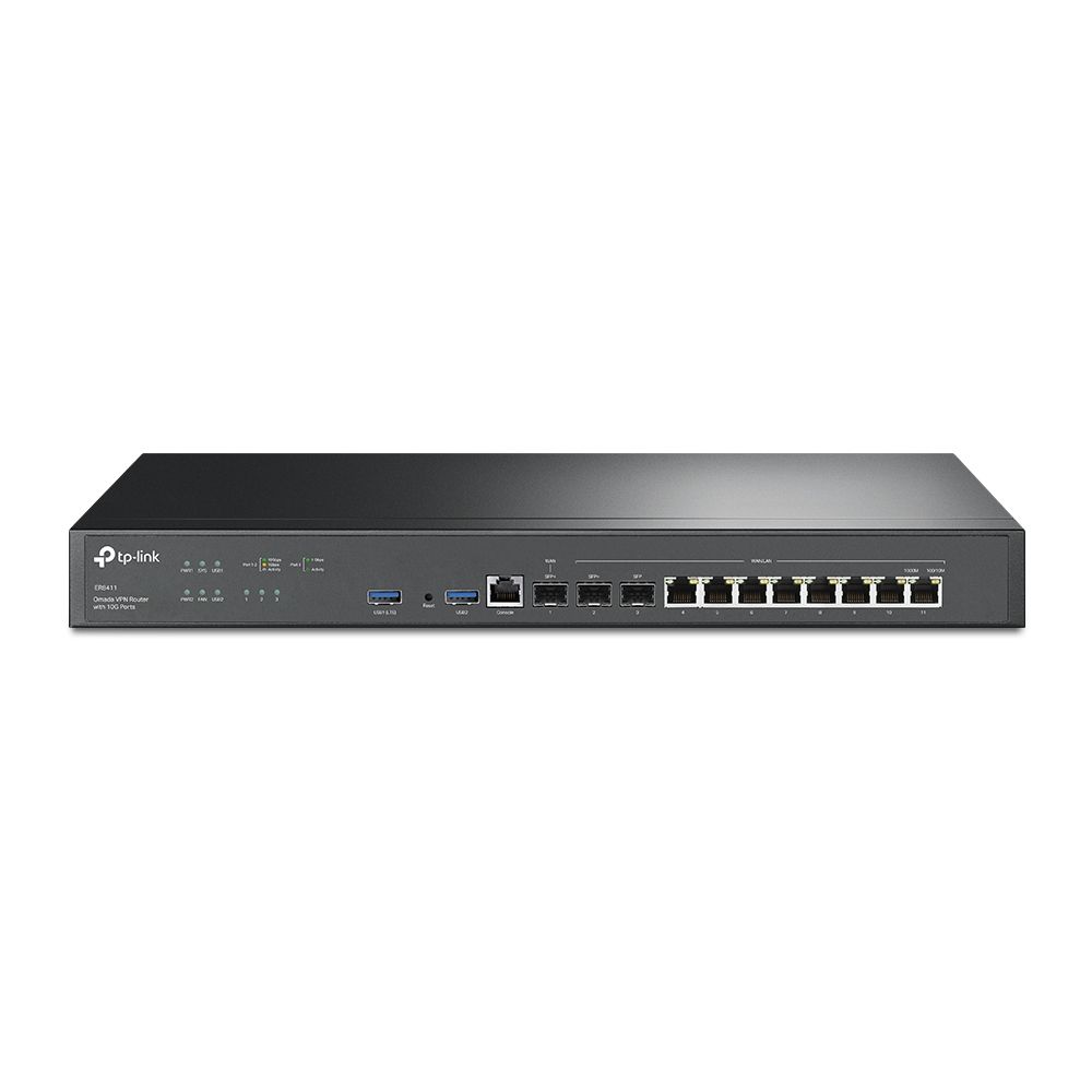 foto del prodotto tp link omada er8411 router cablato gigabit ethernet nero