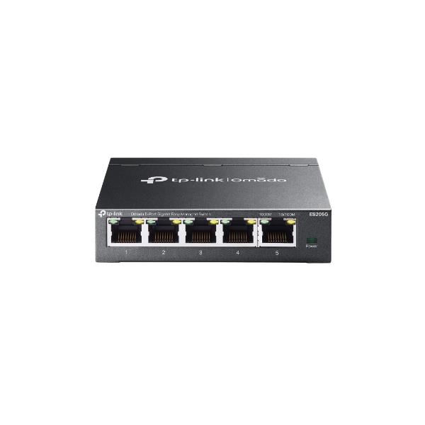 foto del prodotto tp link omada es205g gestito gigabit ethernet 10 100 1000 supporto power over ethernet poe nero
