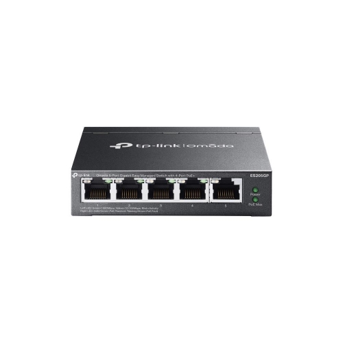 foto del prodotto tp link omada es205g gestito gigabit ethernet 10 100 1000 supporto power over ethernet poe nero