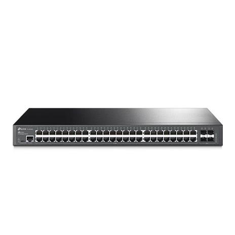 foto del prodotto tp link omada sg3452 switch di rete gestito l2 gigabit ethernet 10 100 1000 1u nero