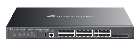 foto del prodotto tp link omada sg5428x switch di rete gestito l3 gigabit ethernet 10 100 1000 nero