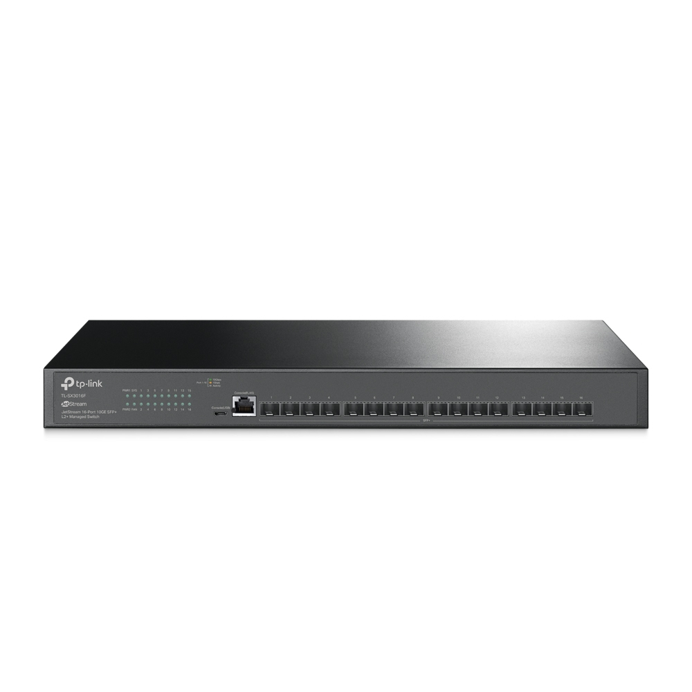 foto del prodotto tp link omada sx3016f switch di rete gestito l2 l3 nero