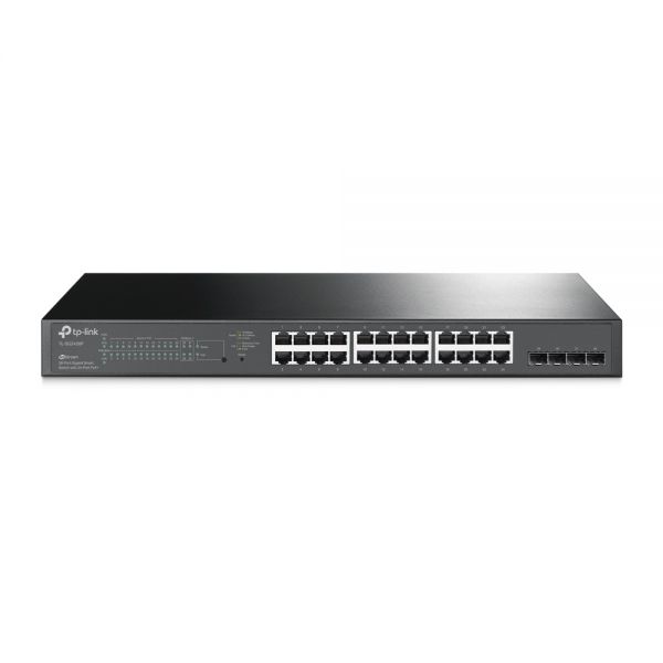 foto del prodotto tp link omada tl sg2428p gestito l2 l2 gigabit ethernet 10 100 1000 supporto power over ethernet poe 1u nero