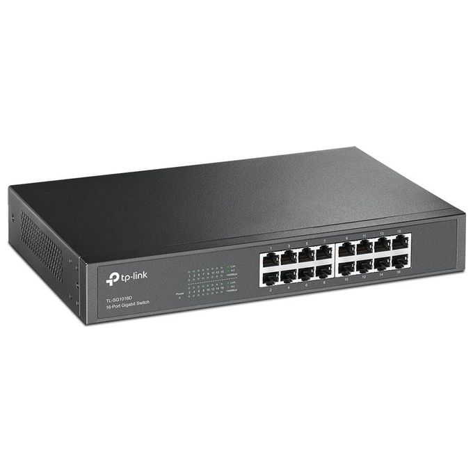 foto del prodotto tp-link switch 16 porte lan gigbit desktop-rack