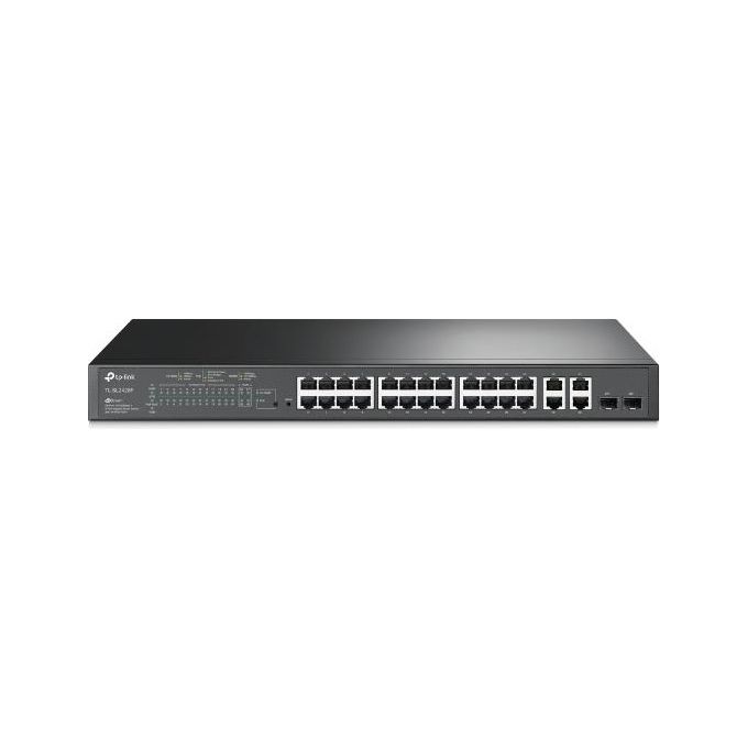 foto del prodotto tp-link t1500-28pct gestito l2 fast ethernet 10-100 nero 1u supporto power over ethernet poe