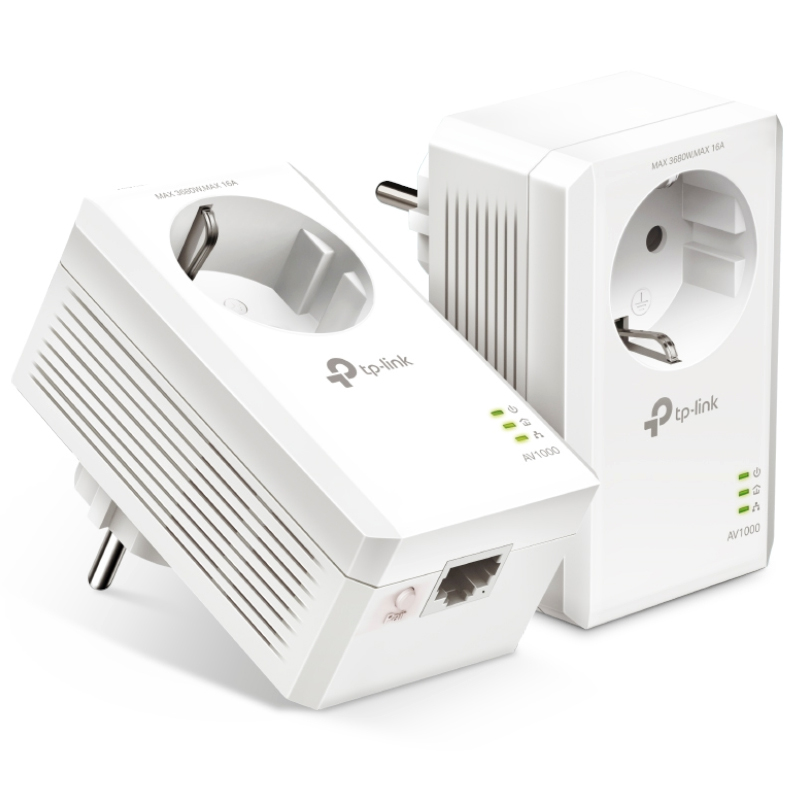 foto del prodotto tp link tl pa7017pkit fr 1000 mbit s collegamento ethernet lan bianco 2 pz