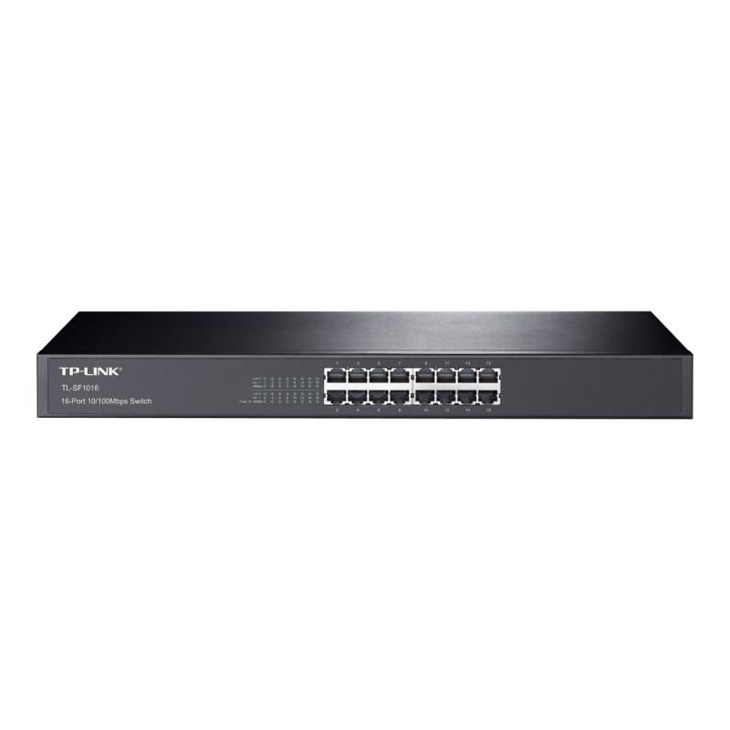 foto del prodotto tp link tl sf1016 switch di rete non gestito fast ethernet 10 100 1u nero