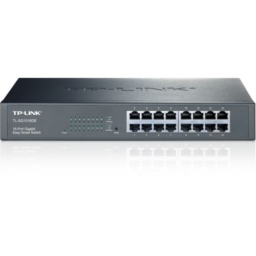 foto del prodotto tp link tl sg1016de gestito l2 gigabit ethernet 10 100 1000 1u nero