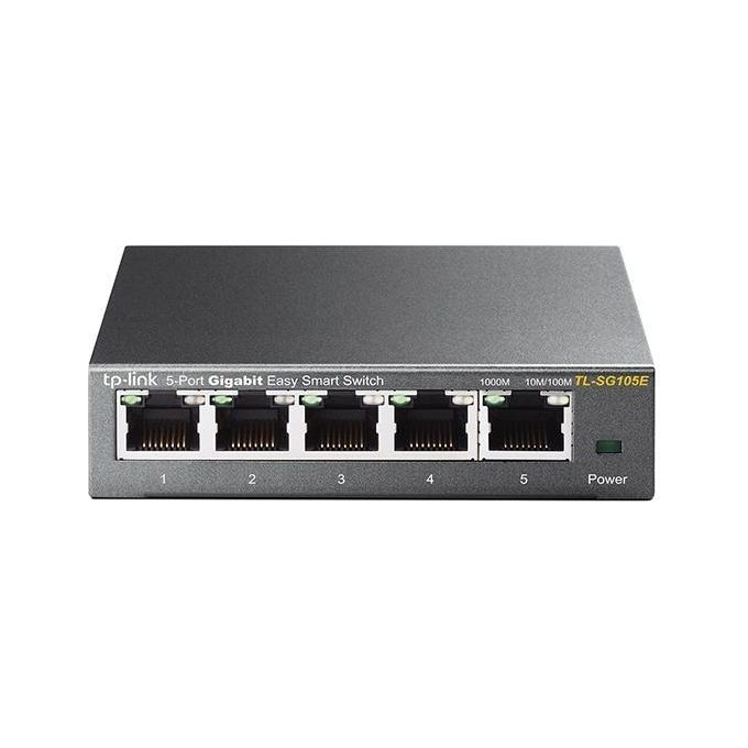 foto del prodotto tp link tl sg105e l2 switch 5 porte gigabit ethernet 10 100 1000 nero