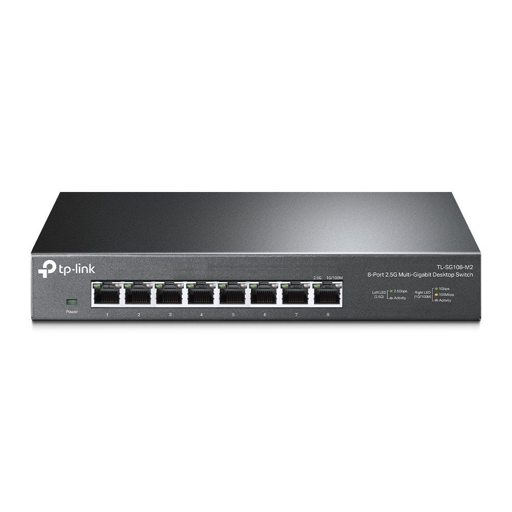 foto del prodotto tp link tl sg108 m2 switch di rete non gestito 2.5g ethernet 100 1000 2500 nero