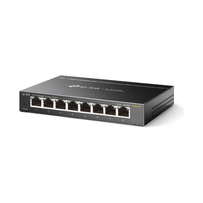 foto del prodotto tp link tl sg108s switch di rete non gestito l2 gigabit ethernet 10 100 1000 nero