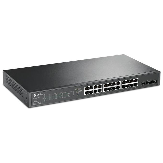 foto del prodotto tp-link tl-sg2428p switch di rete gigabit ethernet 10-100-1000 supporto power over ethernet nero