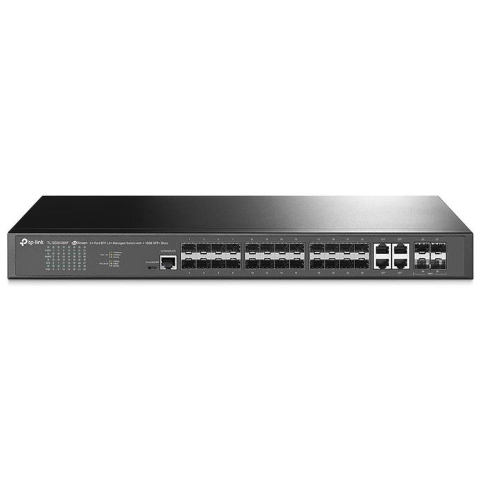 foto del prodotto tp link tl sg3428xf switch di rete gestito l2 nessuno 1u nero