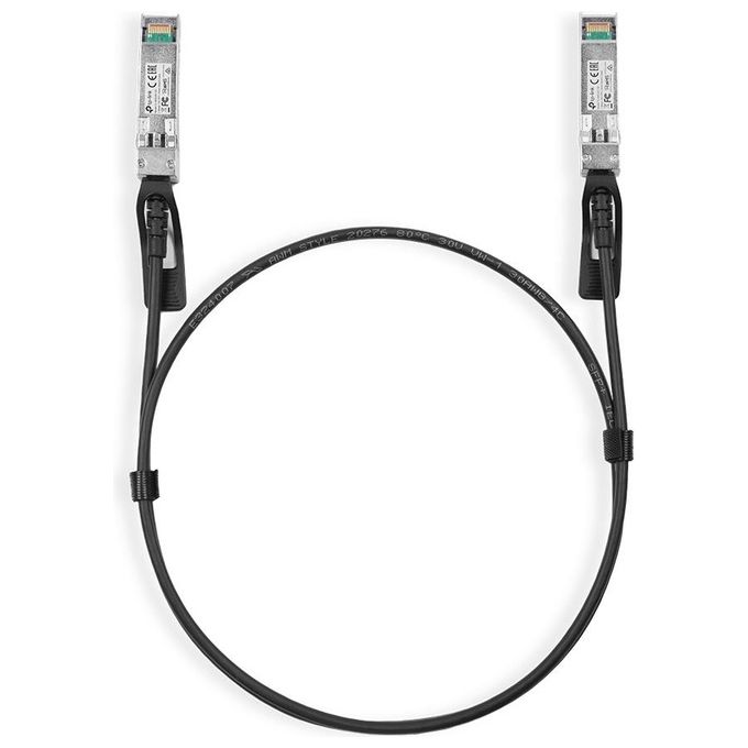 foto del prodotto tp link tl sm5220 1m cavo a fibre ottiche sfp dac nero
