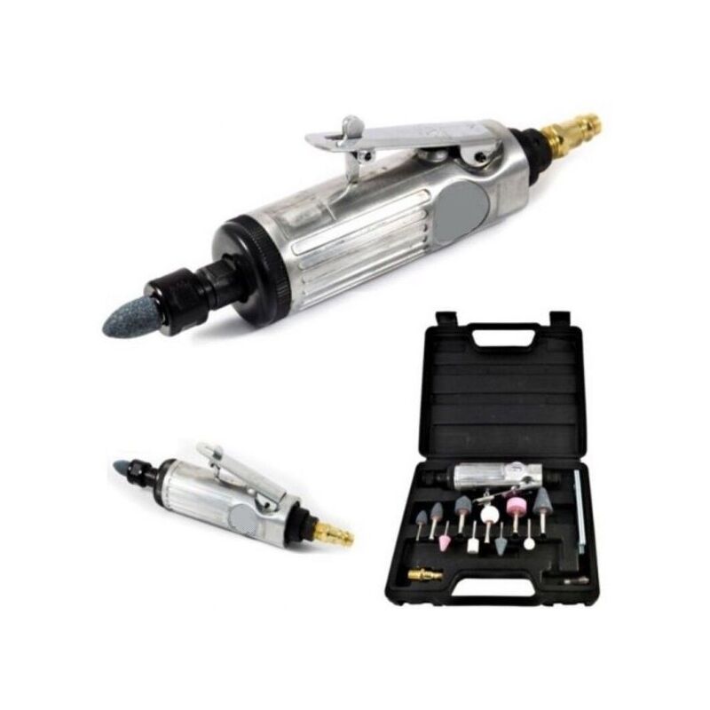 foto del prodotto tp mini trapano drimmel smerigliatrice fresatrice ad aria compressa valigetta 15 pz