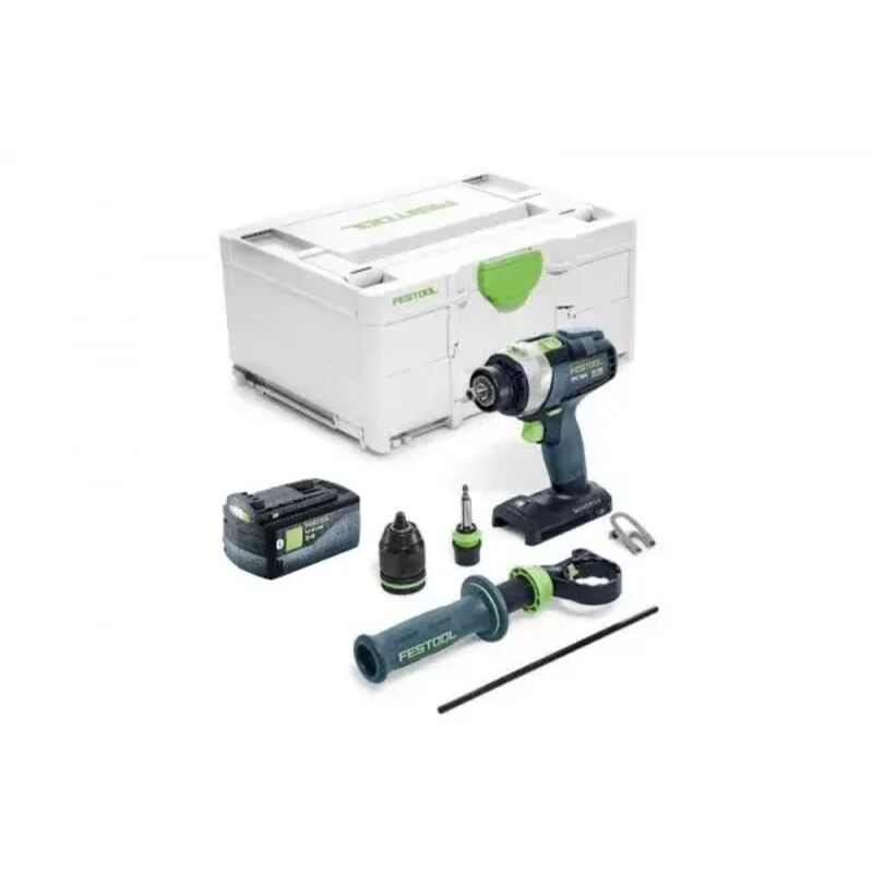 foto del prodotto tpc 18 4 i basic 5,0 trapano avvitatore a percussione 18 v a batteria festool