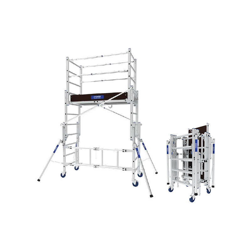 foto del prodotto trabattello con ruote pieghevole altezza max. di lavoro 3.80m 22407420