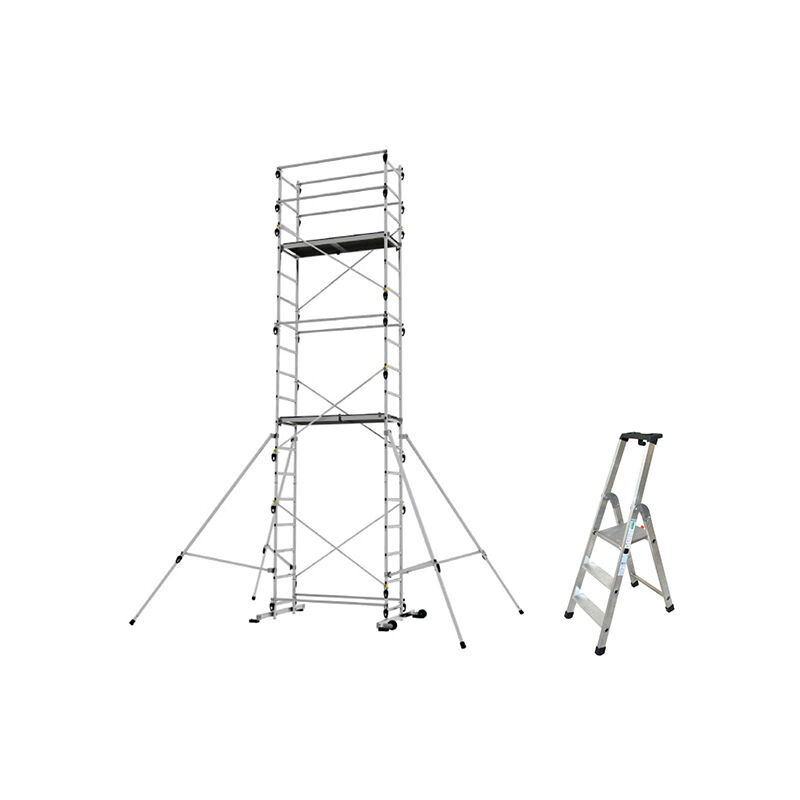 foto del prodotto trabattello domestico altezza max. di lavoro 6,65m scaletta 3 gradini tekup reh q50 3