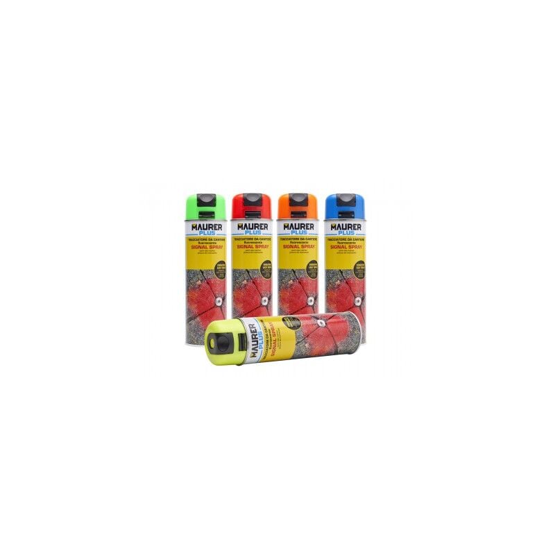 foto del prodotto tracciatore spray giallo fluor. maurer plus 500ml