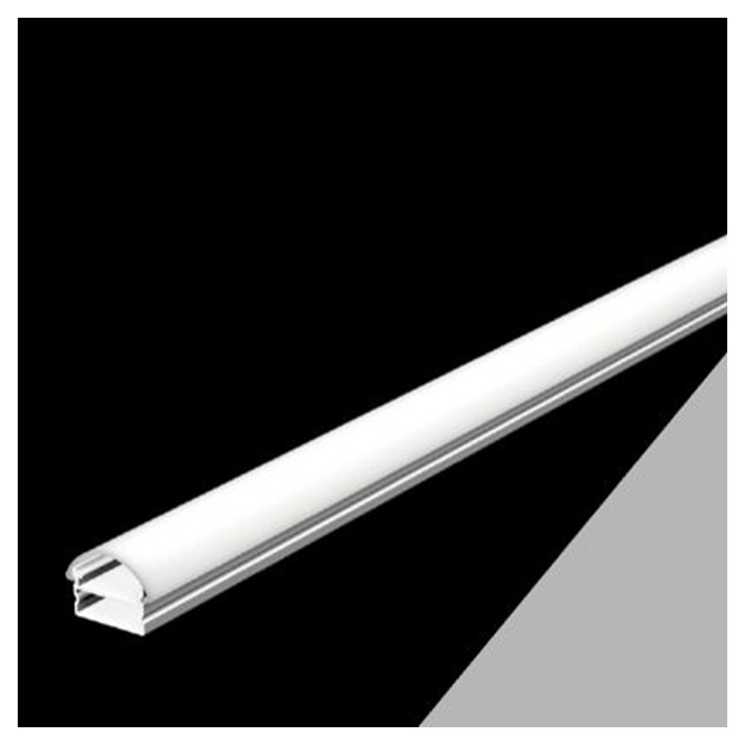 foto del prodotto trade shop 10 pz profilo in alluminio bombato a plafone sezionabile 2mt per strip led al 01 