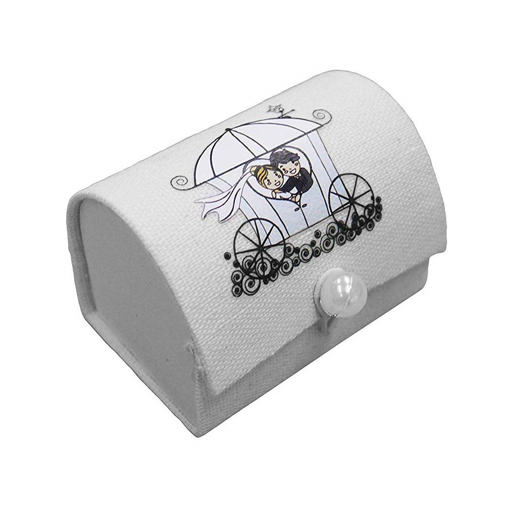foto del prodotto trade shop 12 pezzi bomboniera baule cofanetto sposi bomboniere scatola confetti matrimonio 