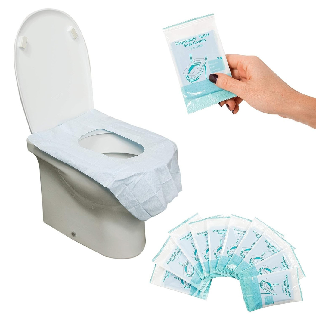 foto del prodotto trade shop 120 copriwater wc carta monouso copri water protezione igienici toilette bagno 
