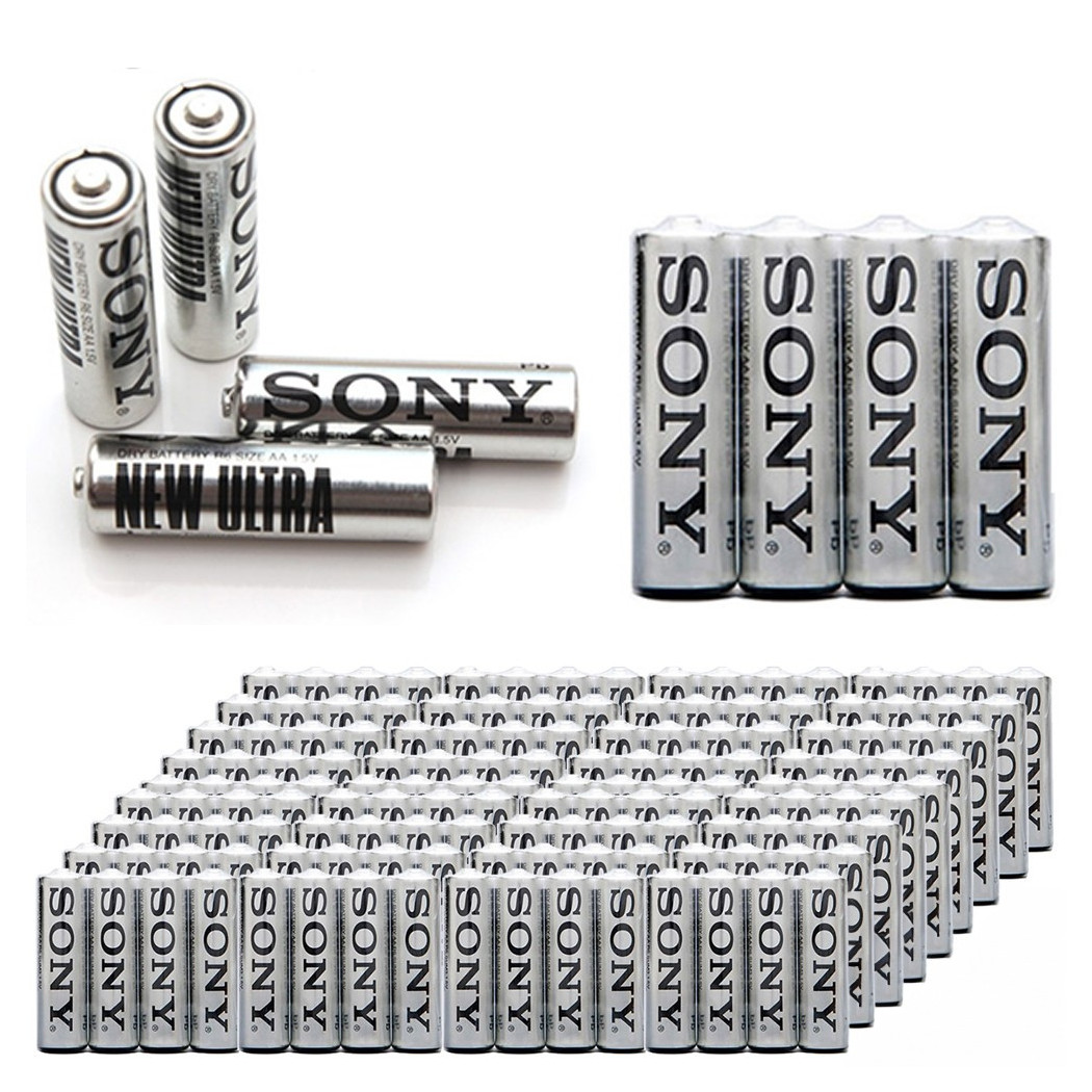 foto del prodotto trade shop 144 x batterie pile ministilo zinco carbon ultra heavy batteria aaa r3 1,5v 