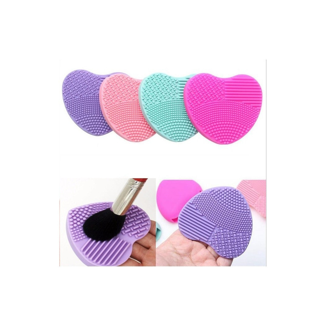 foto del prodotto trade shop 2 bushegg spazzola per pulizia pennello pennelli silicone cosmetici make up 