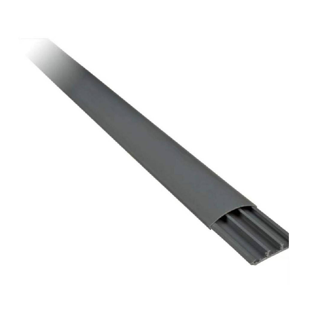 foto del prodotto trade shop 2 canalina cavi plastica ct2 grigia 2mt 75x20mm 5627520f a pavimento calpestabile 