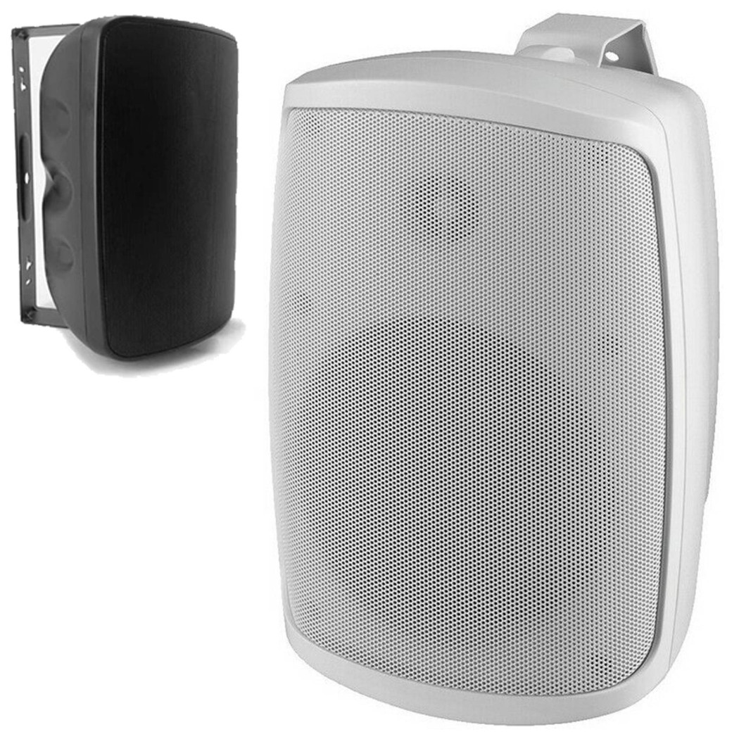 foto del prodotto trade shop 2 cassa diffusore altoparlante da esterno a parete 2 vie 40w per filodiffusione 