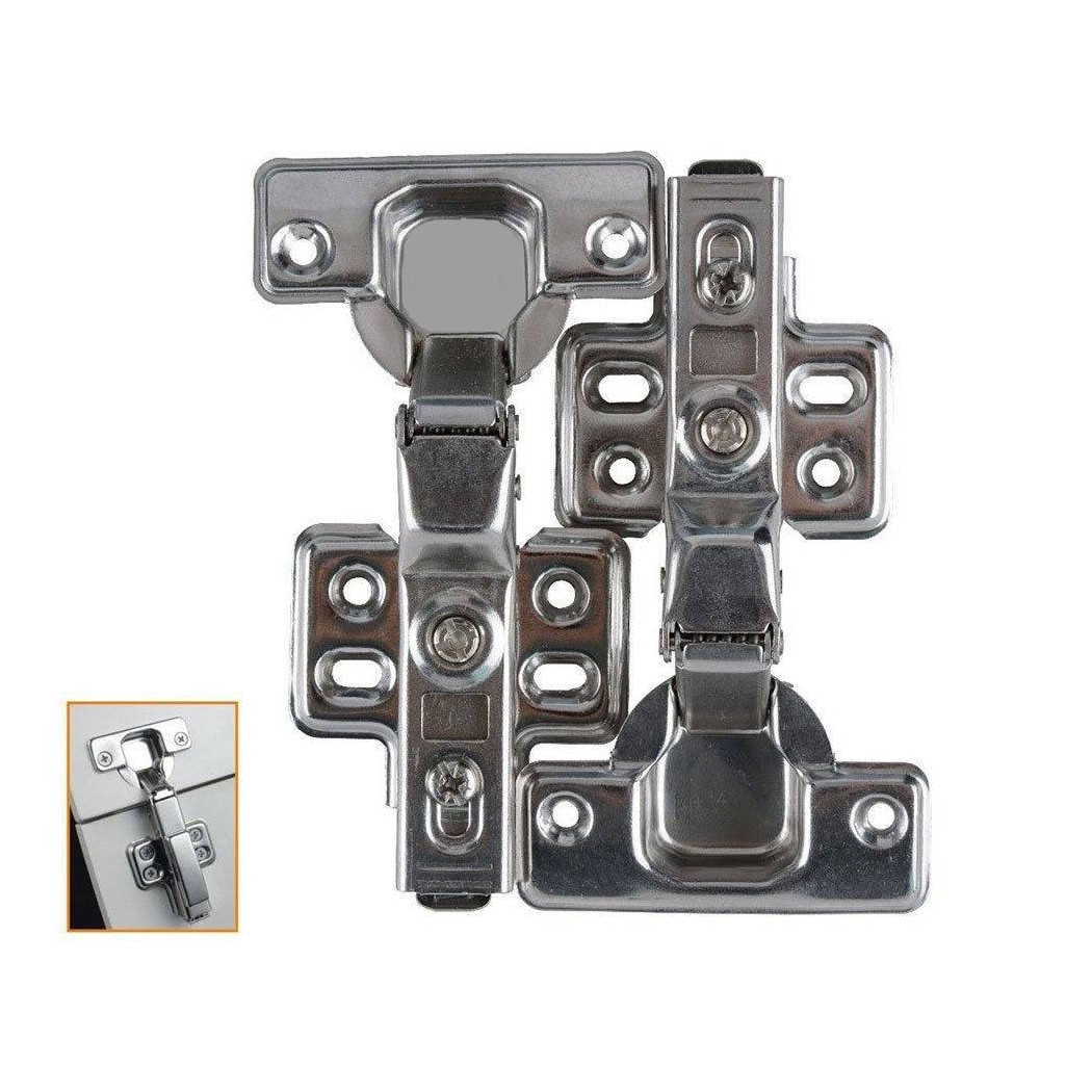 foto del prodotto trade shop 2 cerniere ante battenti collo alto 17mm a scatto chiusura ammortizzata 95 91193 